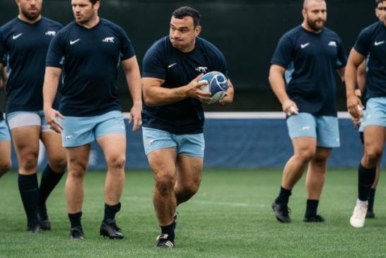 Los Pumas realizaron su primera práctica en Francia y esperan por el debut en el Mundial